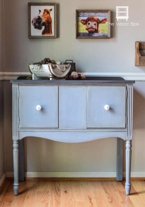 Little Gray Sideboard - The Wood Spa-1-2